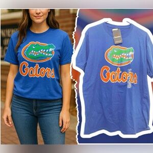 Fanatics Blue Gators women’s T-Shirt UF university of Florida football large tee